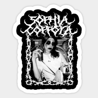 Metal Sophia Coppola Portrait Sticker